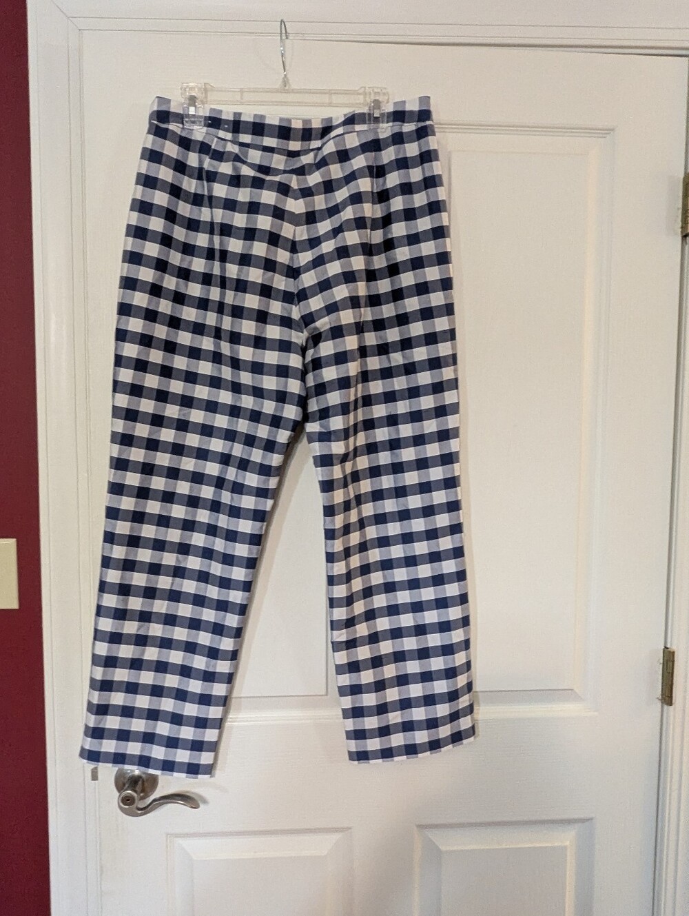 J. McLaughlin Millbrook Silk Blend Pants in Gingham
